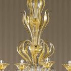 16 Dritat Llambadar qelqi venecian të punuar me dorë, prodhuar në Itali - Agustina Viadurini