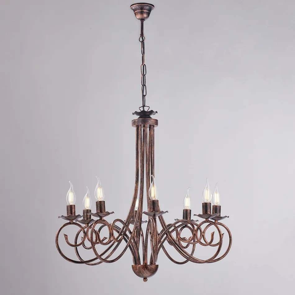 Llambadar me pesë drita në metal dhe xham për një dritë të ekuilibruar dhe të shpërndarë – Laguna Viadurini