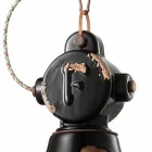 Llambadar zjarri qeramike dhe metalike Angela Ferroluce Viadurini