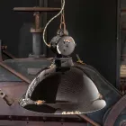 Llambadar zjarri qeramike dhe metalike Angela Ferroluce Viadurini