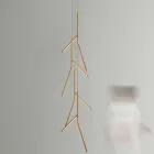 Llambadar pezullues me rozetë unike prej druri Prodhuar në Itali - Orlov Viadurini