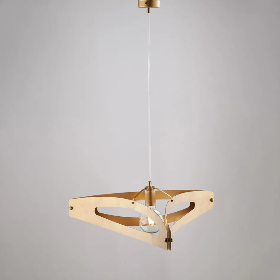 Llambë varëse metalike Apus e bardhë kromuar argjendi Viadurini