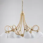 Dritë varëse për ambiente të brendshme Cosmo prej metali dhe qelqi të zi Viadurini