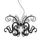 Llambadar pezullimi në pleksiglas të riciklueshëm të bardhë ose të zi - Sancho Viadurini