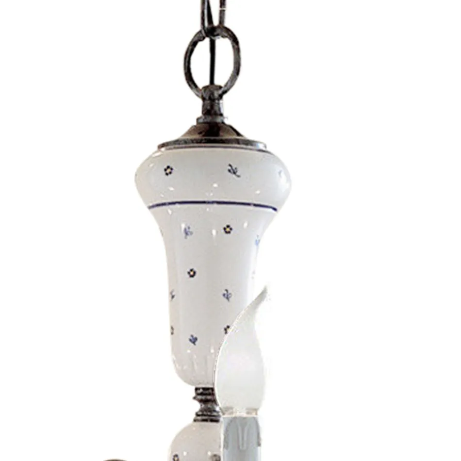 Llambadar prej tunxhi prej qeramike dhe antik i punuar me dorë - Sanremo Viadurini