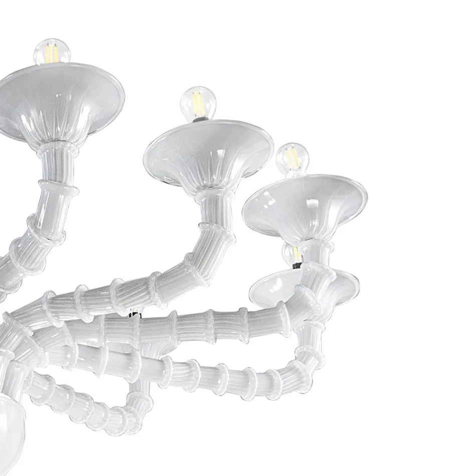 Llambadar venecian me xham të fryrë në stilin klasik - Vanity Viadurini