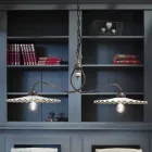 Llambë varëse qeramike varëse L'Aquila e bërë në Itali nga Ferroluce Viadurini