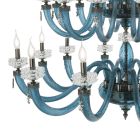 Klasik llambadar 18 drita në xham luksoz italian të punuar me dorë - kripur Viadurini