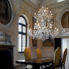 Llambadar klasik 36 Drita në Venecia Xham Prodhuar në Itali - Firence Viadurini