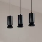 Llambadar me 3 LED në alumin të veshur me pluhur dhe kabllo të rregullueshme - Buxus Viadurini