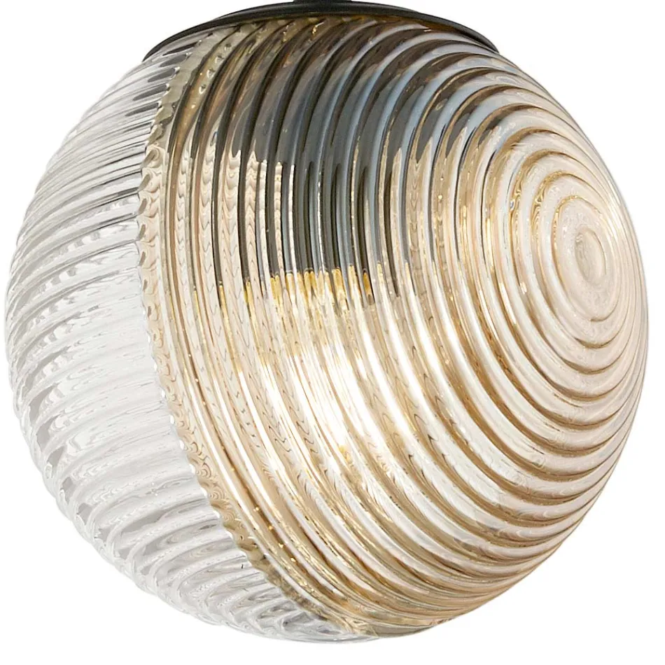 Llambadar me 3 drita në xhami të fryrë në formën e një sfere Prodhuar në Itali - Prilla Viadurini