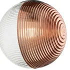 Llambadar me 8 drita në xham të fryrë në formën e një sfere të prodhuar në Itali - Prilla Viadurini