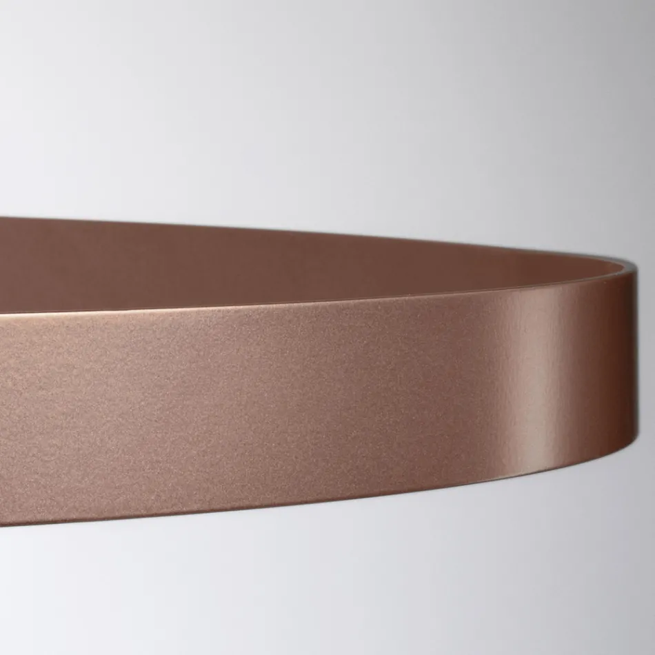 Llambadar me trup qelqi dhe 3 rrathë alumini - Clara Viadurini