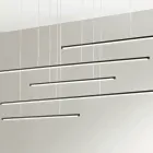 Llambadar me drita LED horizontale në metal dhe kabllo të rregullueshme - Portokalli Viadurini