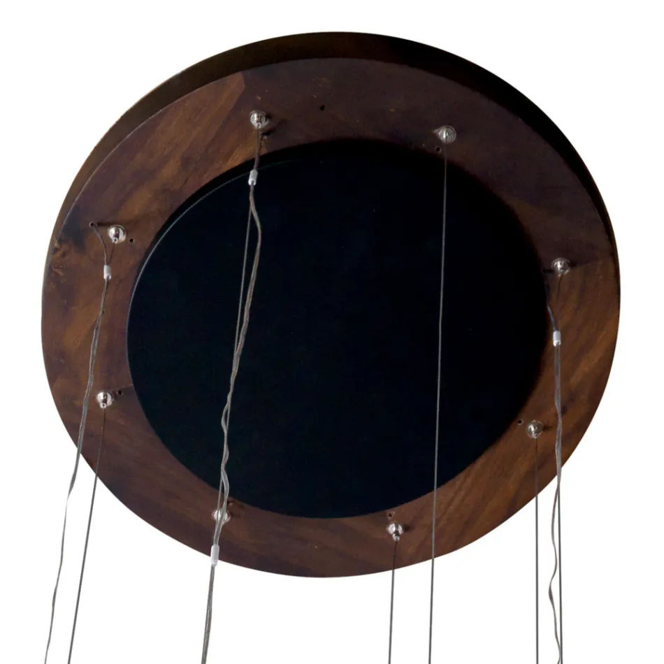 Një llambadar dizajni prej 4 copash në dru Grilli York i bërë në Itali Viadurini