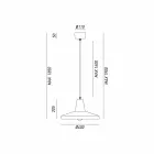 Llambadar i dizajnit të stilit industrial në hekur antik Monika Viadurini