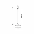 Llambadar i dizajnit të stilit industrial në hekur antik Monika Viadurini