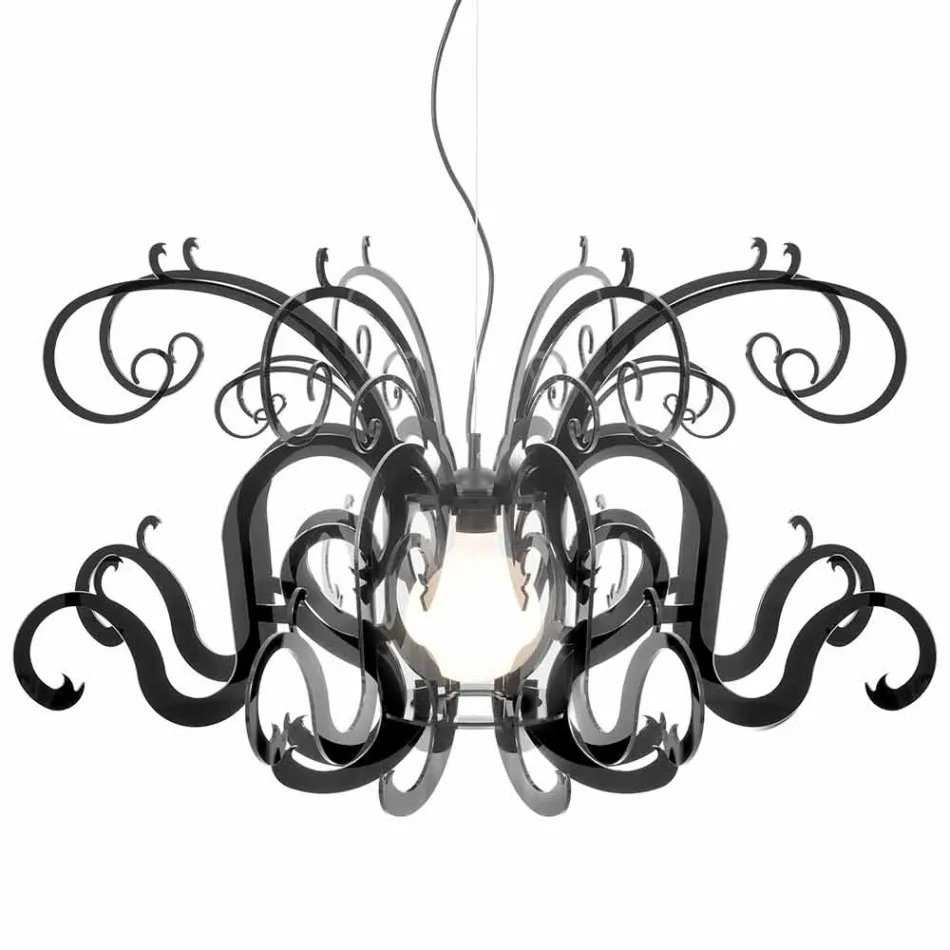 Llambadar pleksiglas dizajni modern i bërë në Itali, Malito Viadurini