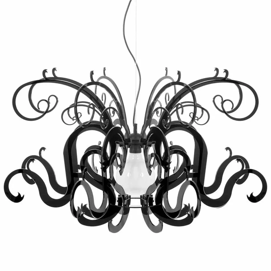 Llambadar pleksiglas dizajni modern i bërë në Itali, Malito Viadurini