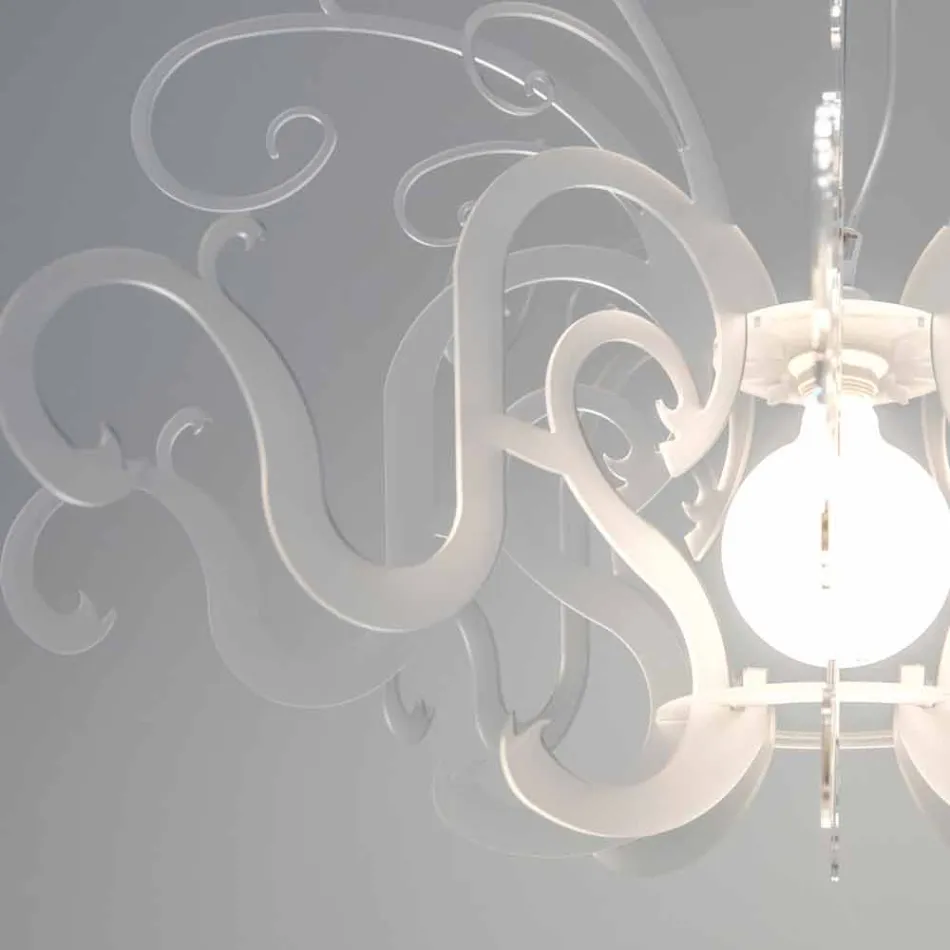 Llambadar pleksiglas dizajni modern i bërë në Itali, Malito Viadurini