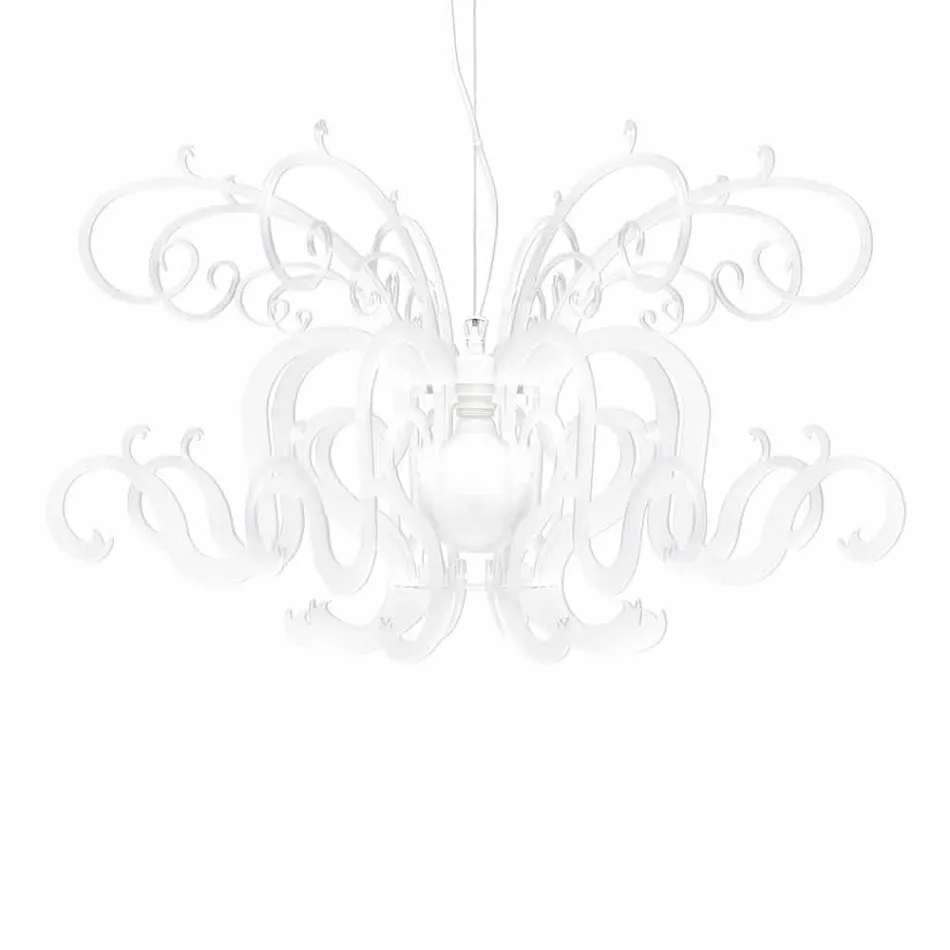 Llambadar pleksiglas dizajni modern i bërë në Itali, Malito Viadurini