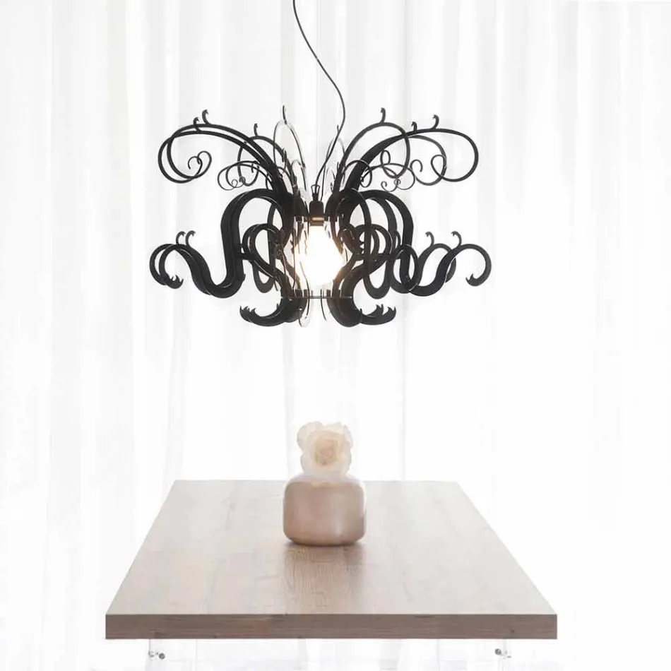 Llambadar pleksiglas dizajni modern i bërë në Itali, Malito Viadurini