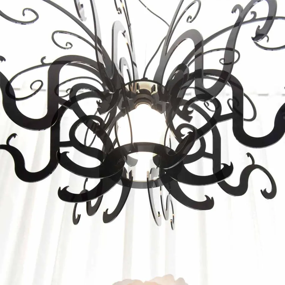 Llambadar pleksiglas dizajni modern i bërë në Itali, Malito Viadurini