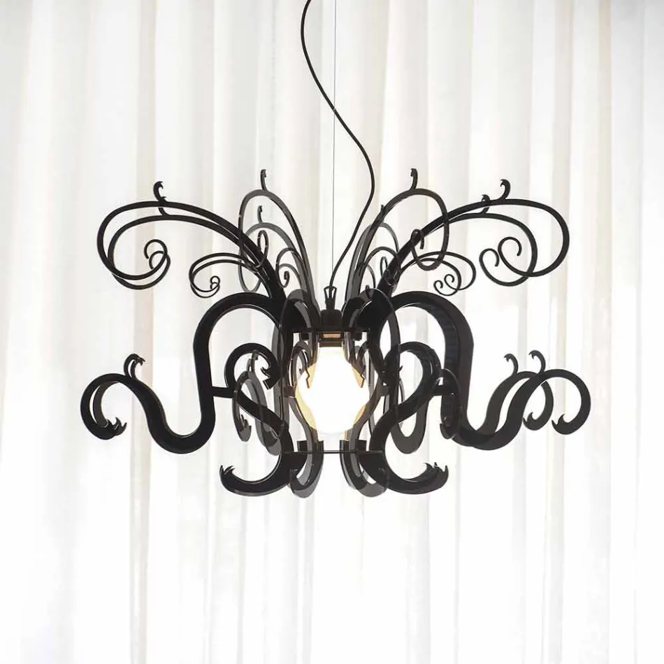 Llambadar pleksiglas dizajni modern i bërë në Itali, Malito Viadurini