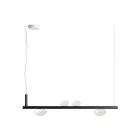 Llambadar alumini me dritë qelqi të bardhë - Alma Viadurini