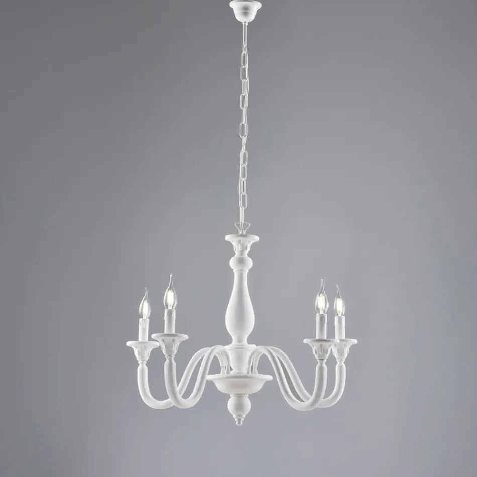 Llambadar druri i prodhuar në Itali për dekorim të brendshëm - Siena Viadurini