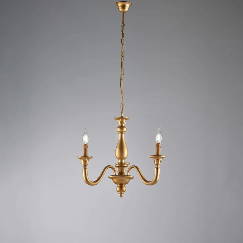 Llambadar druri i prodhuar në Itali për dekorim të brendshëm - Siena Viadurini