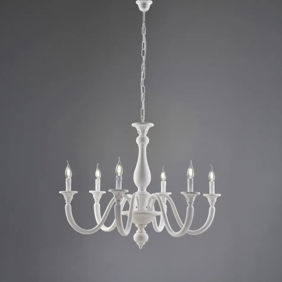 Llambadar druri i prodhuar në Itali për dekorim të brendshëm - Siena Viadurini