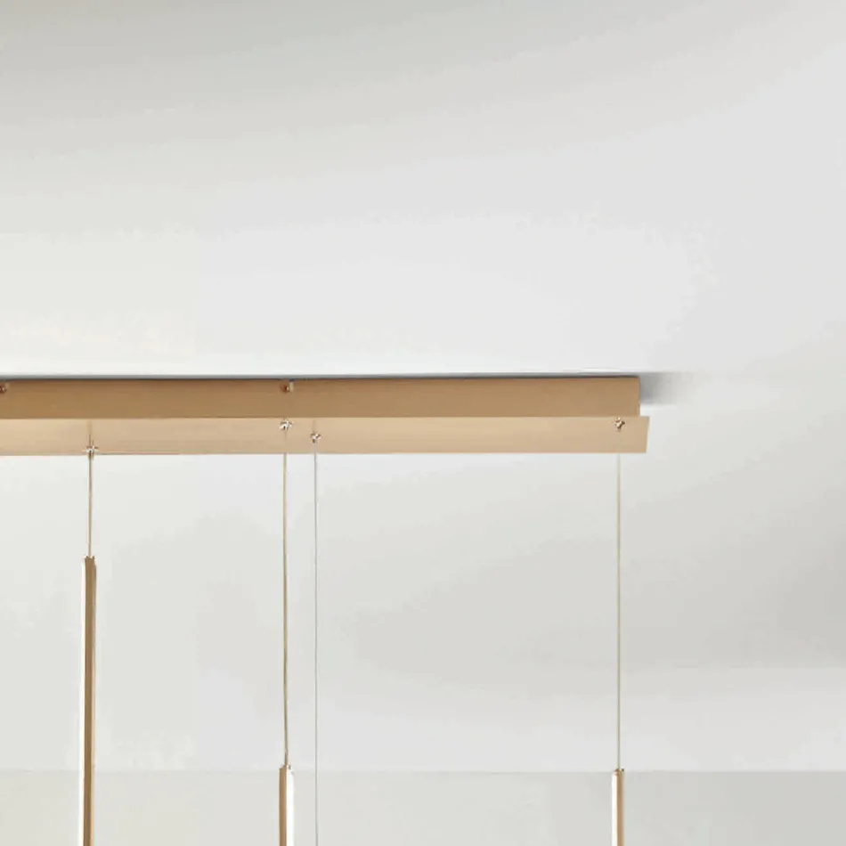 Llambadar metalik me futje të lëvizshme në xhami të grimcuar - Catalpa Viadurini