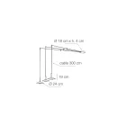 Llambadar metalik me përfundime të ndryshme i prodhuar në Itali - Mira Viadurini