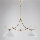 Eclisse: Një llambadar metalik dhe qeramik i bardhë për ambiente të brendshme elegante. Viadurini