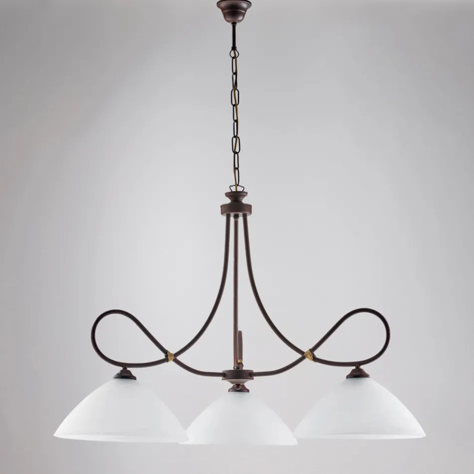 Një llambadar metalik dhe qeramik i bardhë për të përmirësuar ambientin tuaj të brendshëm – Eclisse Viadurini