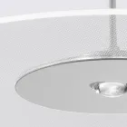 Llambadar metalik me difuzor pleksiglasi me pika të vogla - Nora Viadurini