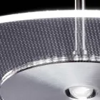 Llambadar metalik me difuzor pleksiglasi me pika të vogla - Nora Viadurini