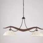 Llambadar Qelqi Metalik me 2 Drita për Ndriçim të Brendshëm - Musca Viadurini