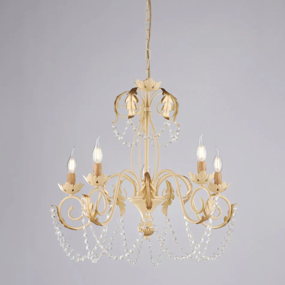 Llambadar metalik për ambiente të brendshme të ndritshme dhe mikpritëse – Perla Viadurini