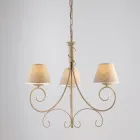 Llambadar me dy drita qelqi dhe metali për hapësira të rafinuara – Draco Viadurini