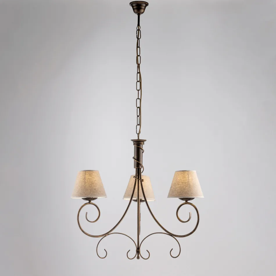 Llambadar me dy drita qelqi dhe metali për hapësira të rafinuara – Draco Viadurini