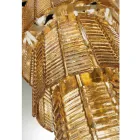 Llambadar Modern 12 Drita në Xham Luksoz Italian të punuar me dorë - Valadier Viadurini