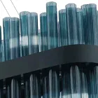 Llambadar modern luksoz italian artizanal me xham të fryrë - Maesta Viadurini