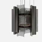 Velis - Llambadar modern prej qelqi të shkrirë me dizajn elegant, i prodhuar në Itali Viadurini