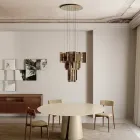 Velis - Llambadar modern prej qelqi të shkrirë me dizajn elegant, i prodhuar në Itali Viadurini