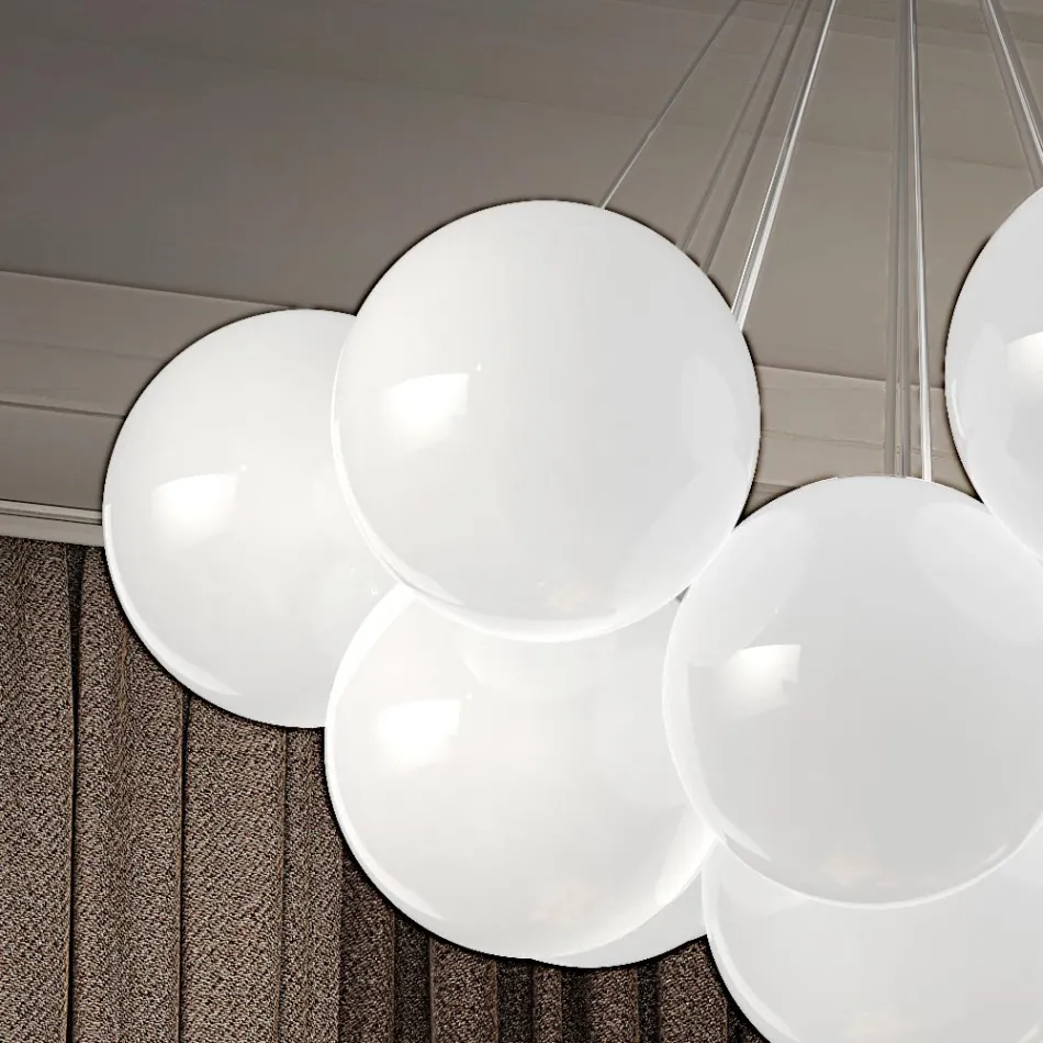 Llambadar modern i xhamit venecian me fryrje me dorë - borë Viadurini