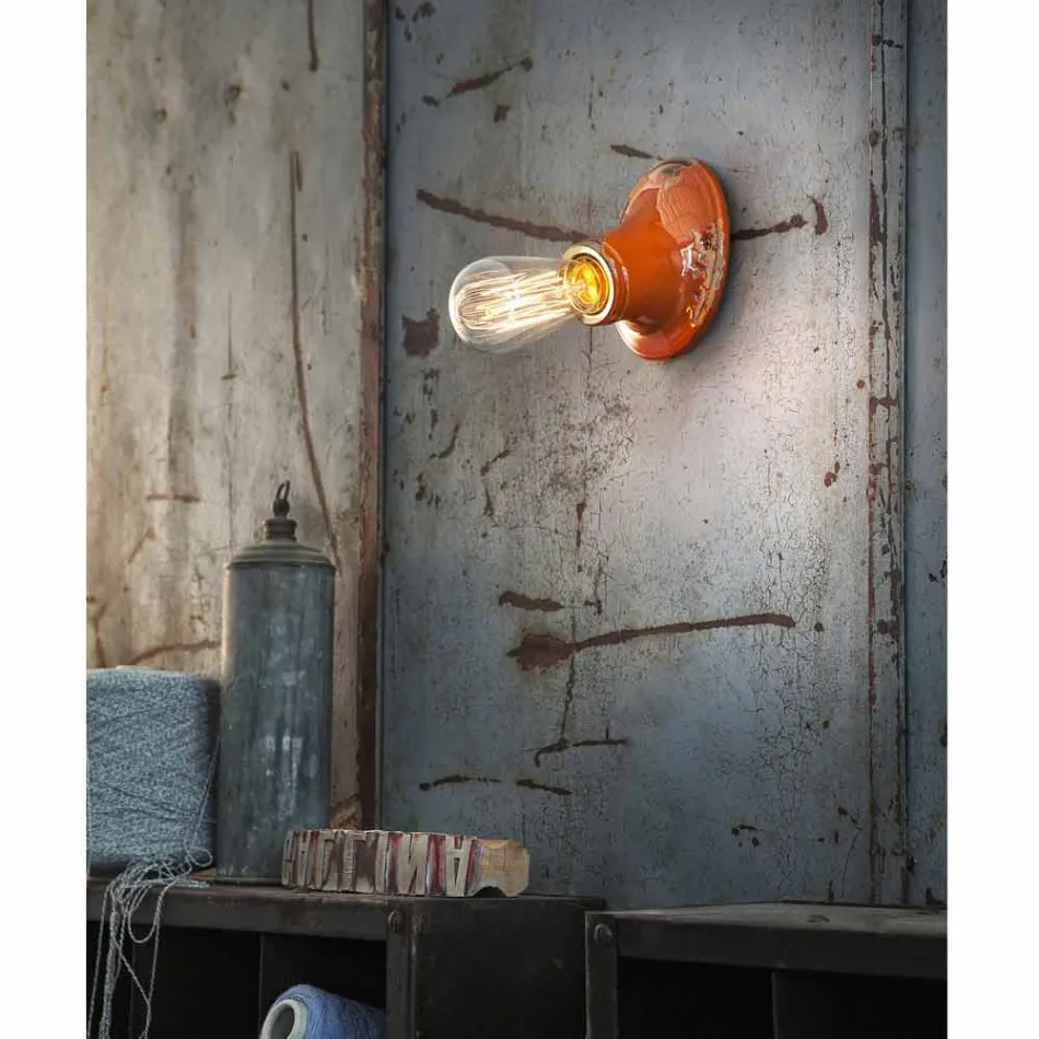 Dizajn retro artizanale llambadar llambadari Ferroluce Vintage Viadurini