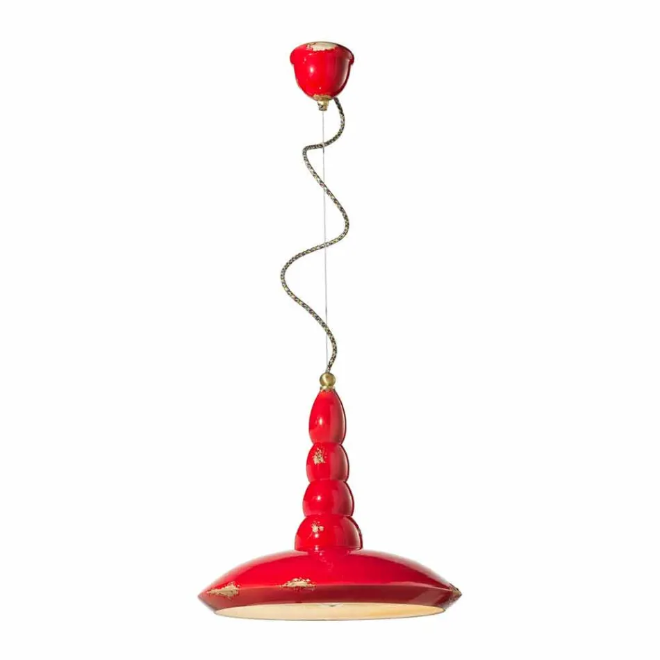 llambadar retro prodhuar me pezullim qeramike Ferroluce Viadurini