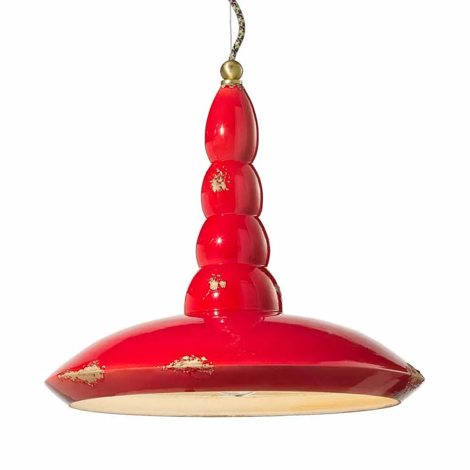 llambadar retro prodhuar me pezullim qeramike Ferroluce Viadurini